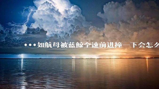 ***如航母被蓝鲸全速前进撞一下会怎么样？