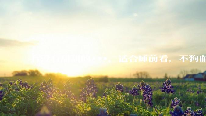 有没有甜甜的***，适合睡前看，不狗血的?